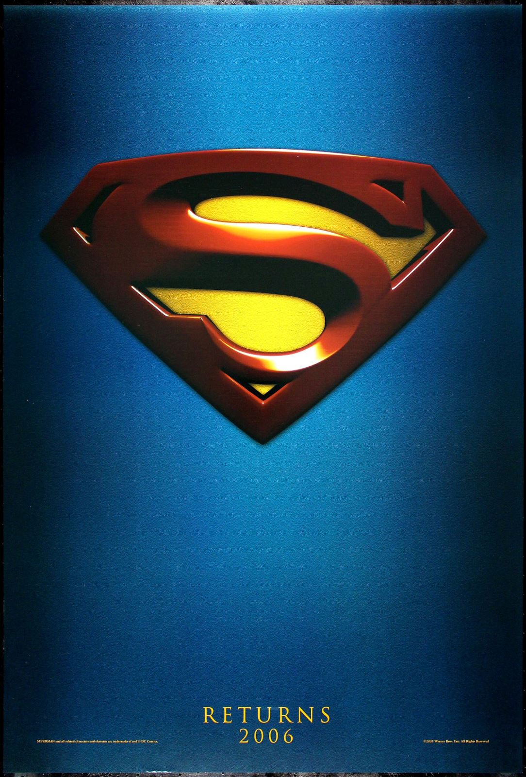 Original Superman Returns movie poster