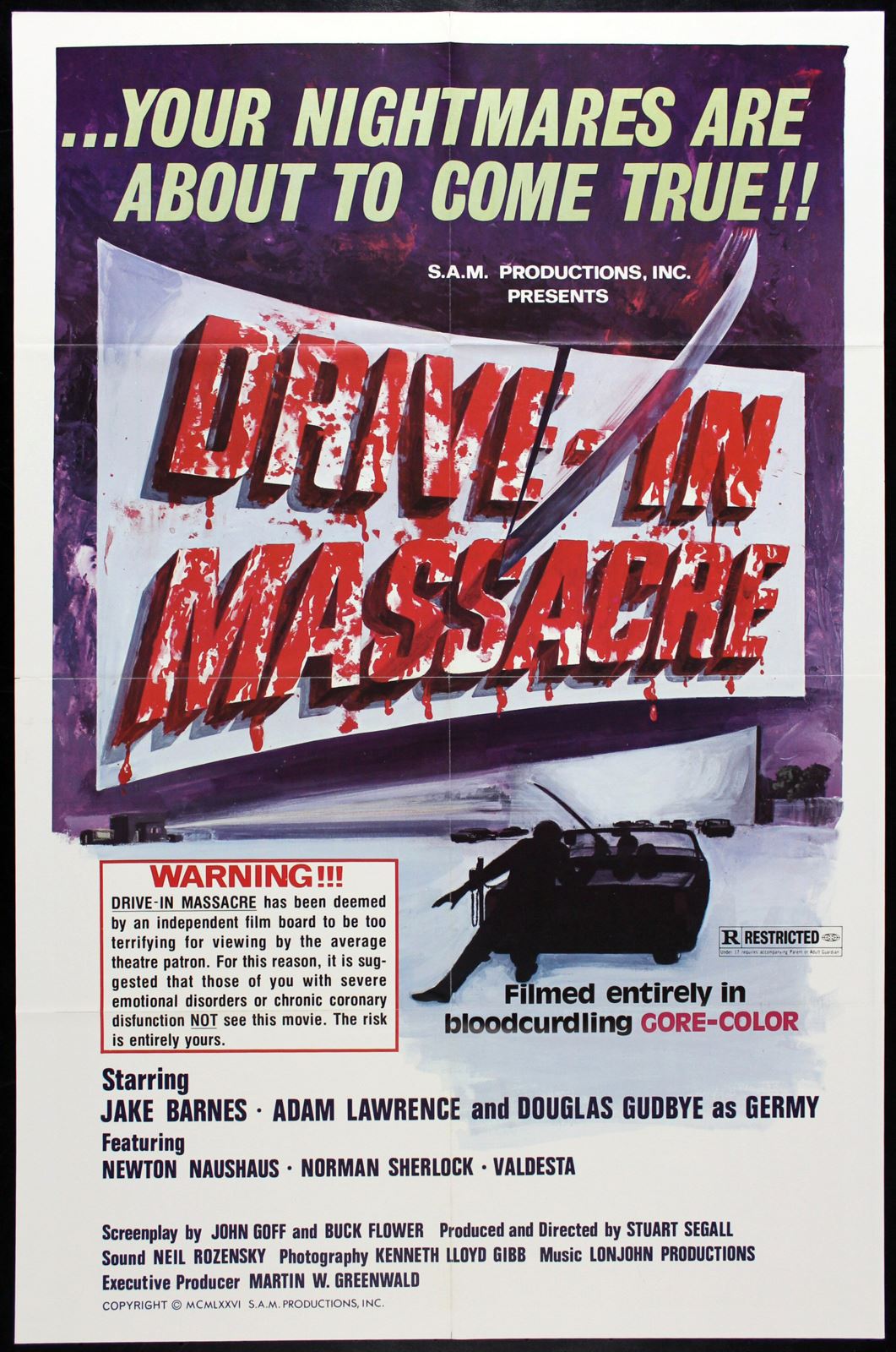 Original Drive-In Massacre movie poster