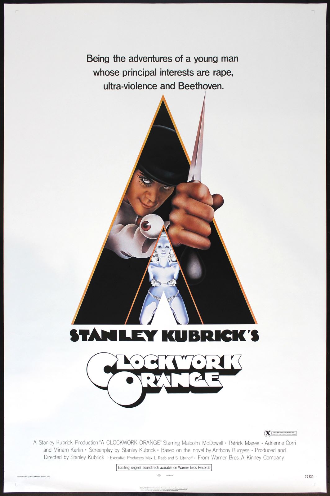Original A Clockwork Orange movie poster