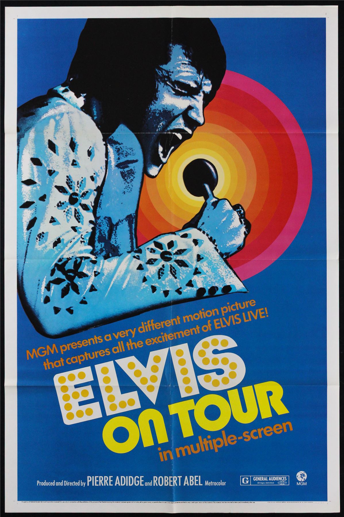 Original Elvis on Tour movie poster