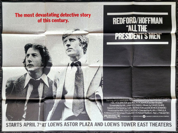Original All the President's Men movie poster