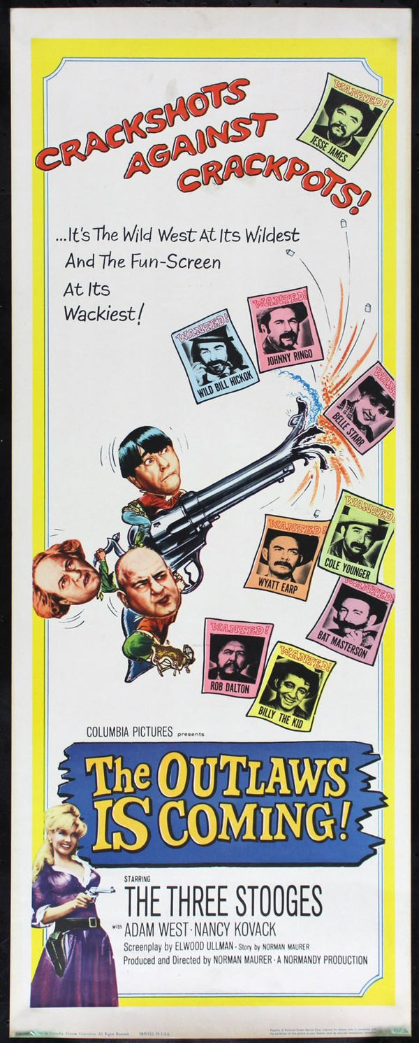 Original The Outlaws Is Coming movie poster