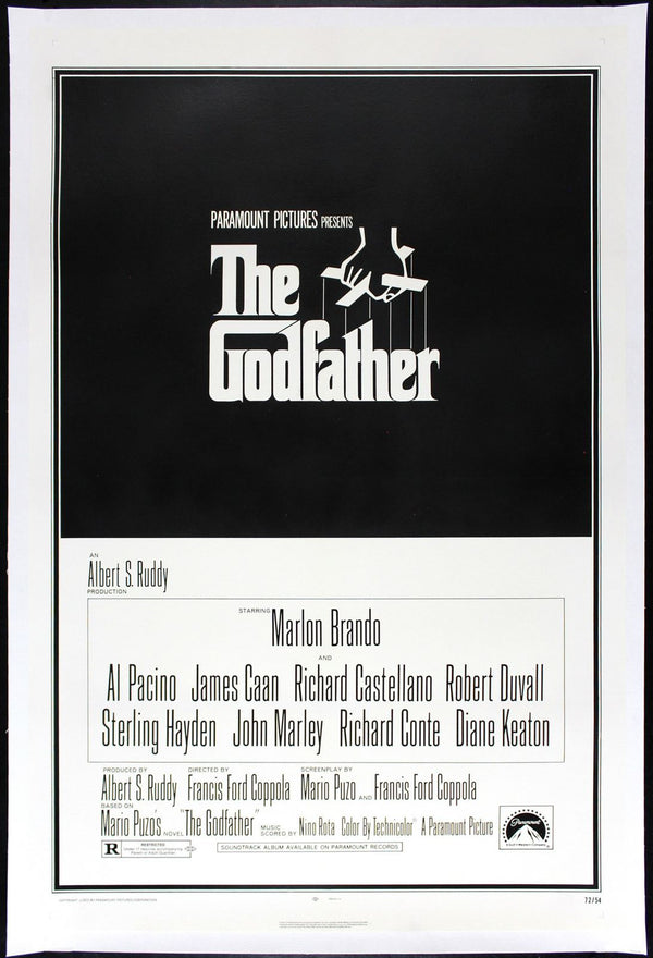 Original The Godfather movie poster