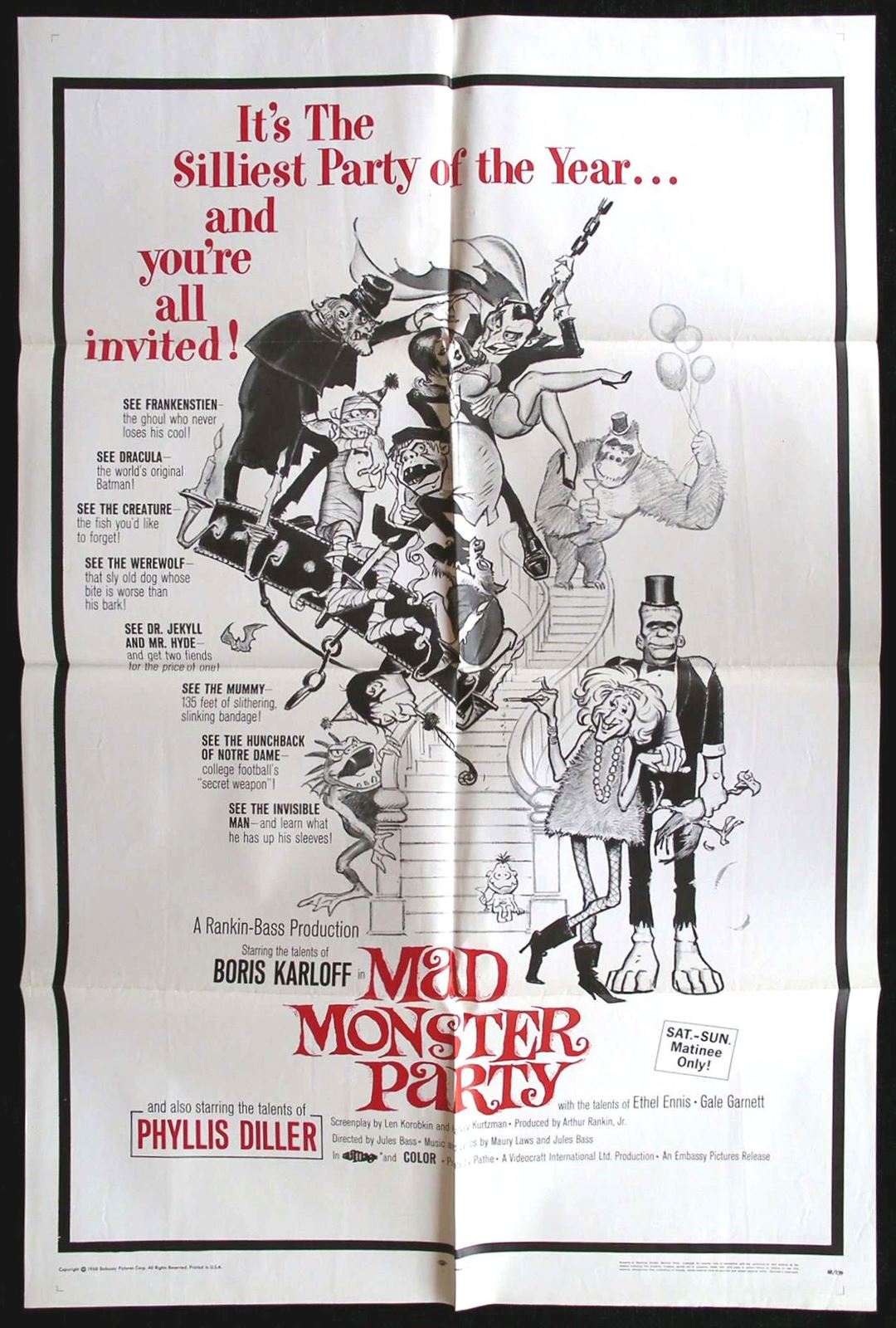 Original Mad Monster Party movie poster