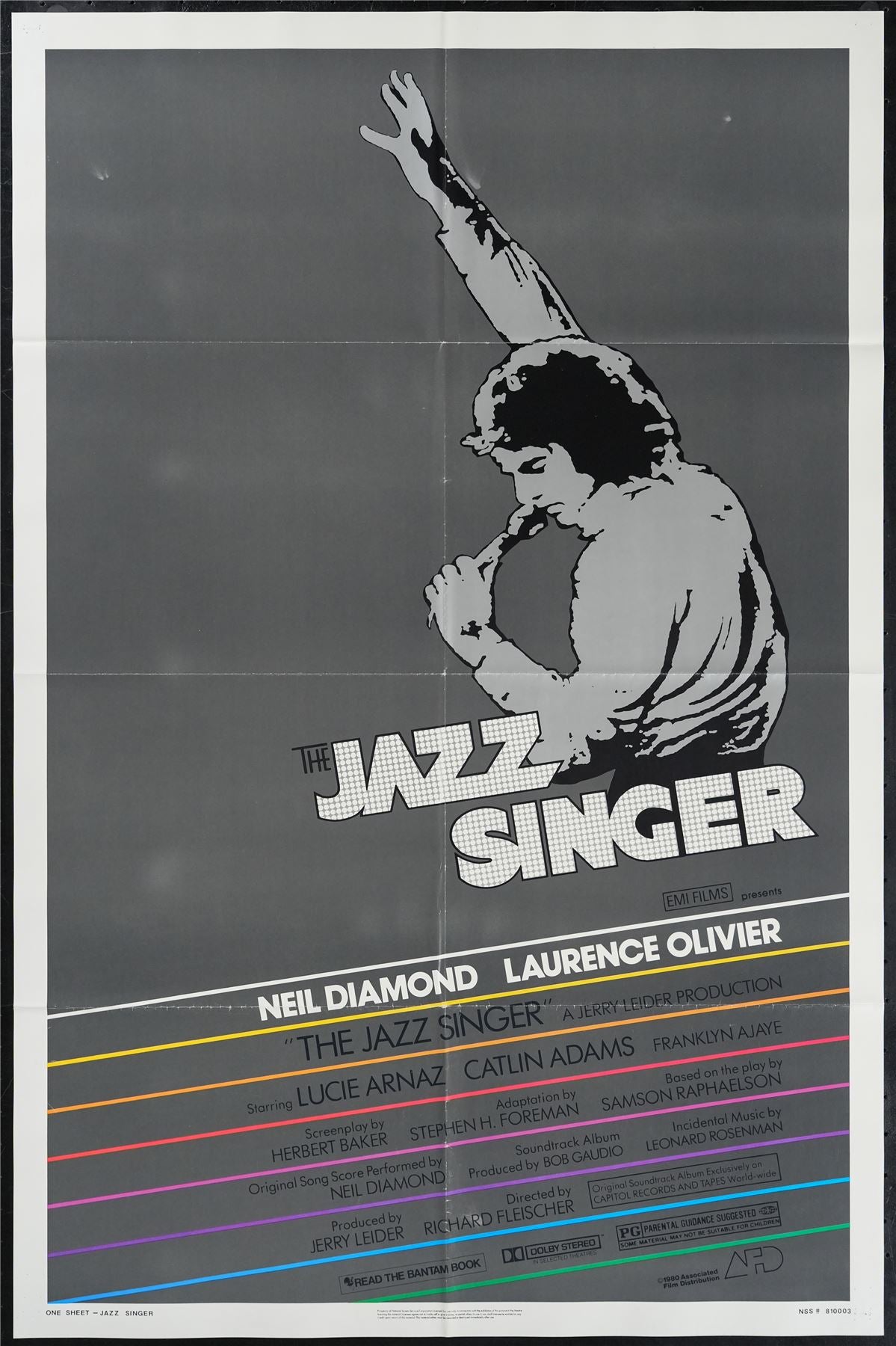 Original The Jazz Singer movie poster