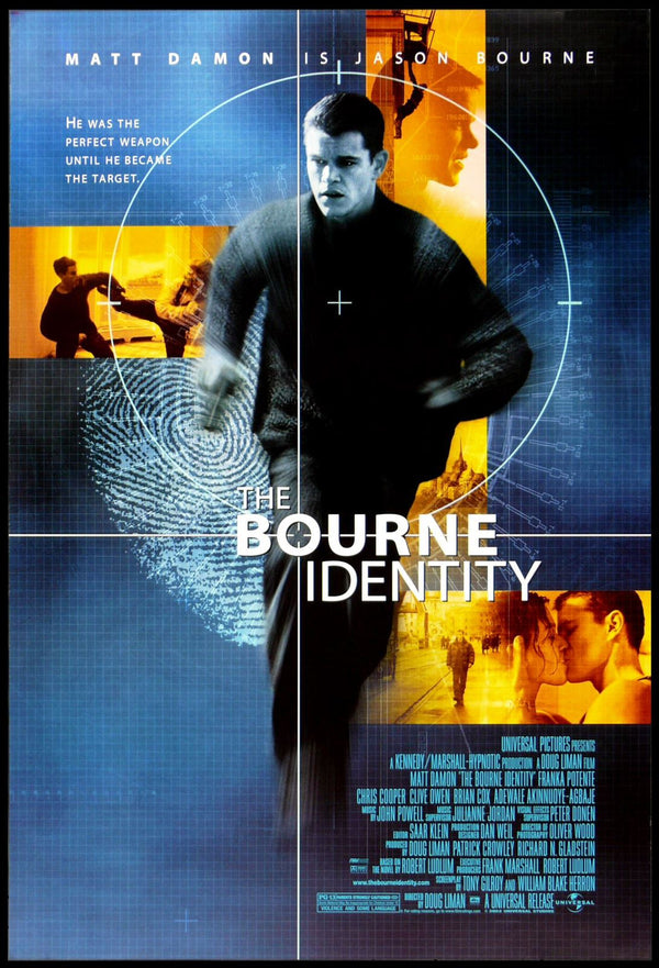 Original The Bourne Identity movie poster