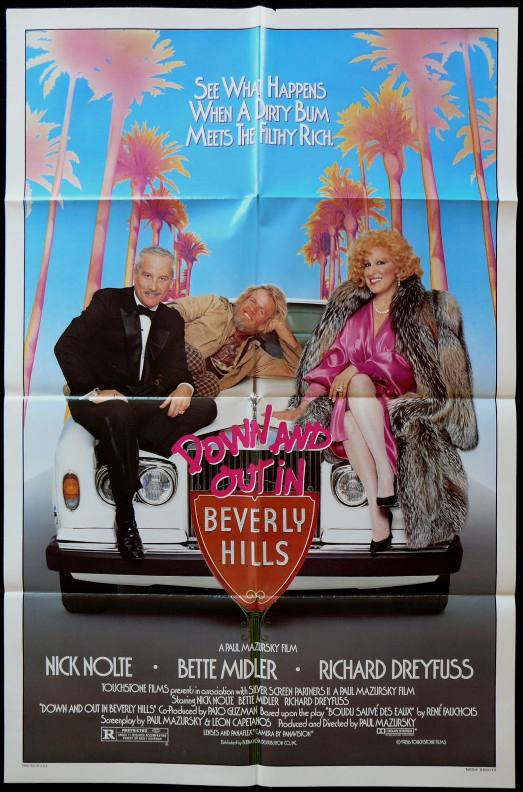 Original Down and Out in Beverly Hills movie poster
