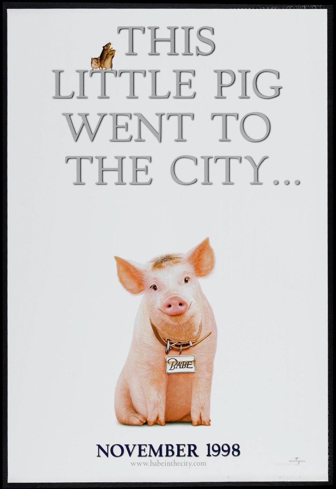Original Babe: Pig in the City movie poster