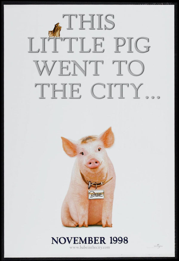 Original Babe: Pig in the City movie poster
