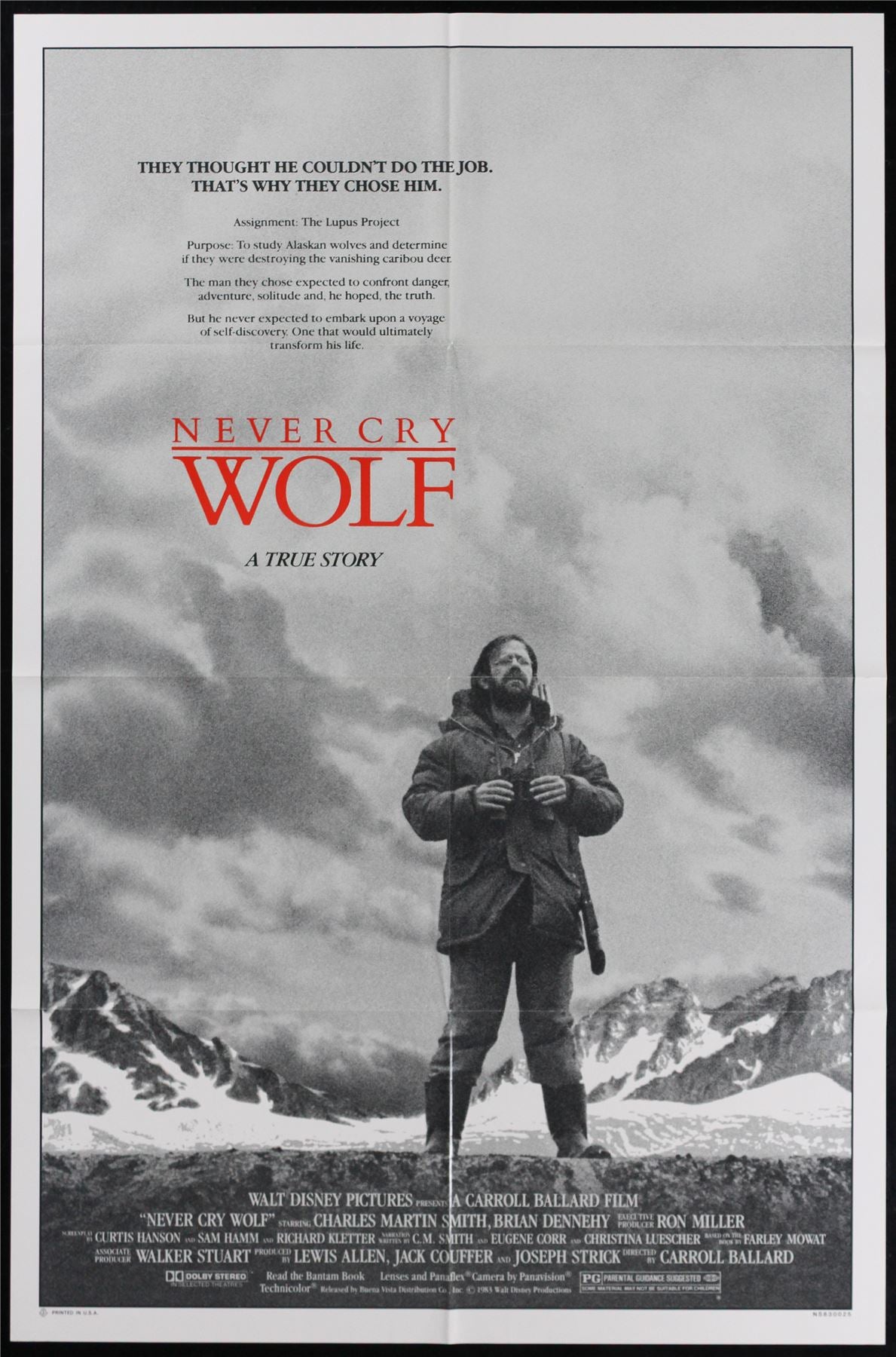 Original Never Cry Wolf movie poster