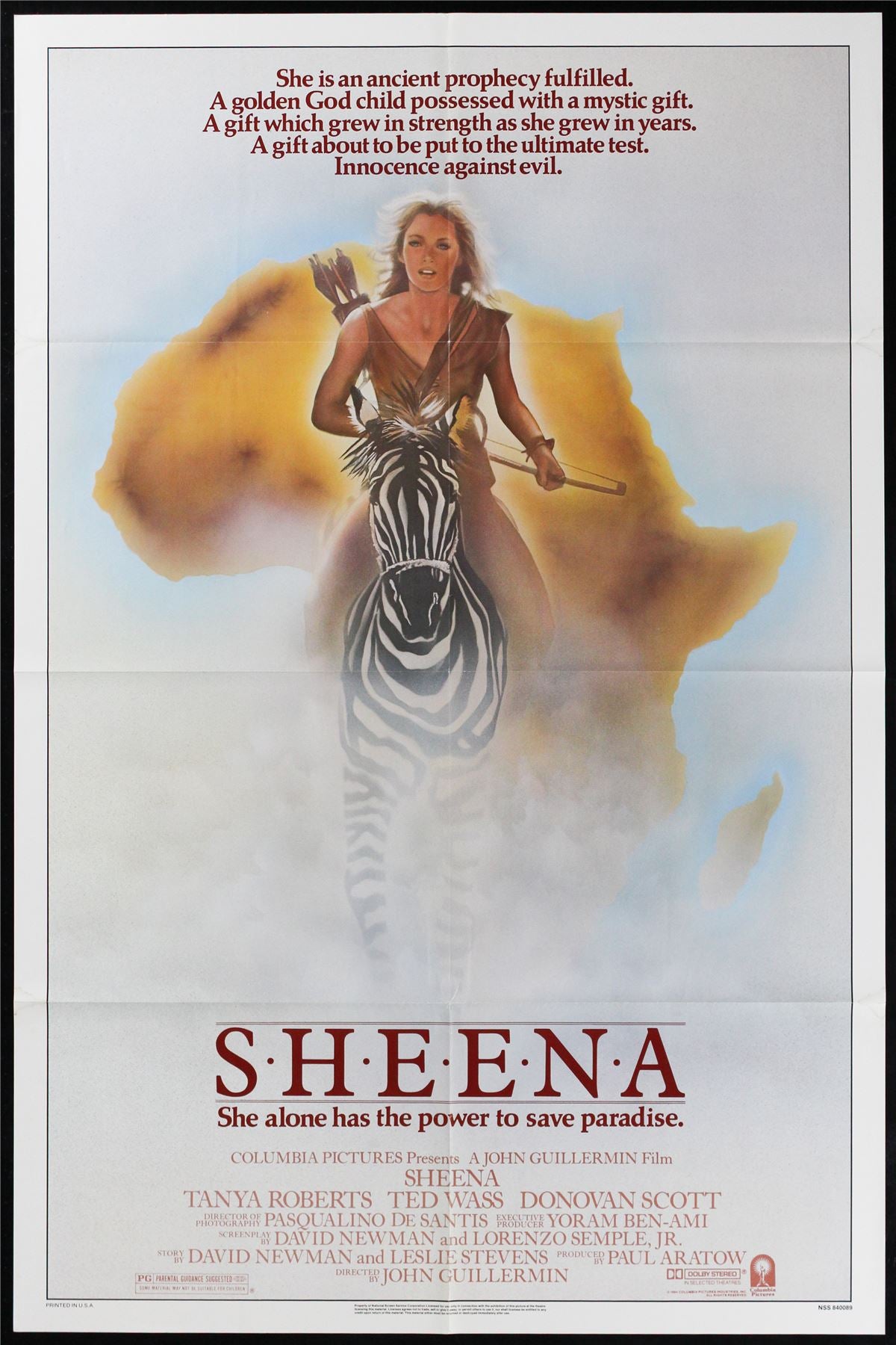 Original Sheena movie poster