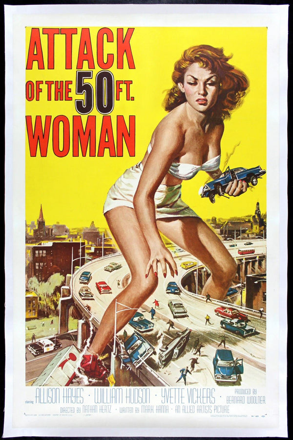 Original Attack of the 50 Foot Woman movie poster