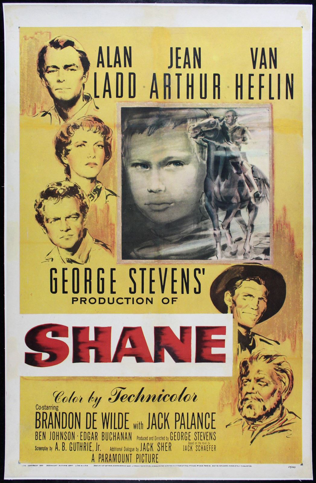Original Shane movie poster