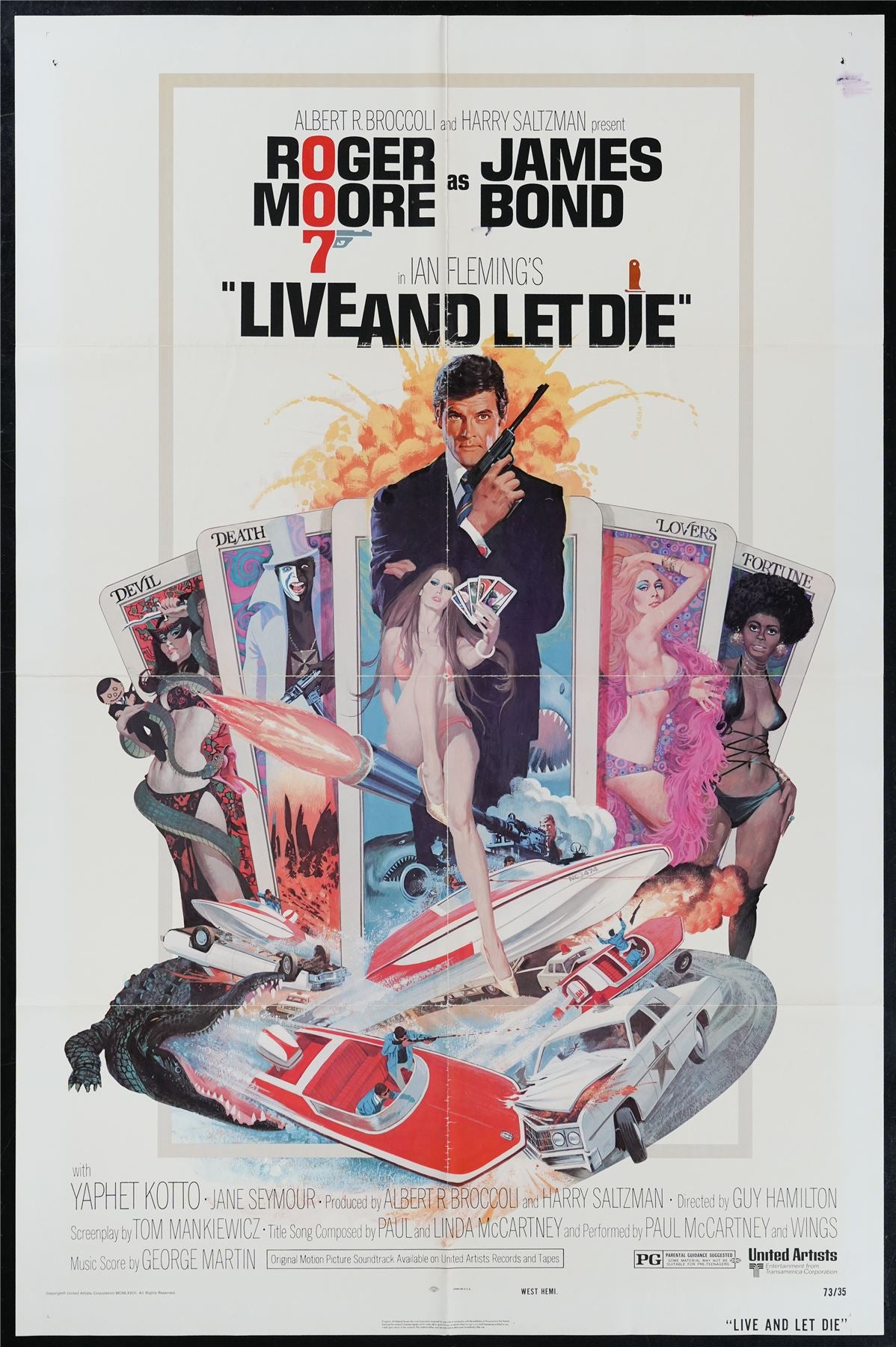 Original Live and Let Die movie poster