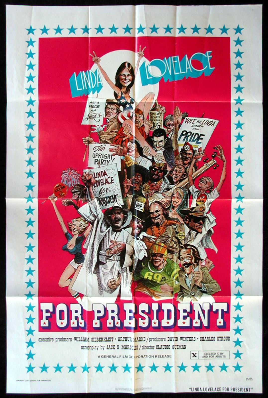 Original Linda Lovelace for President movie poster