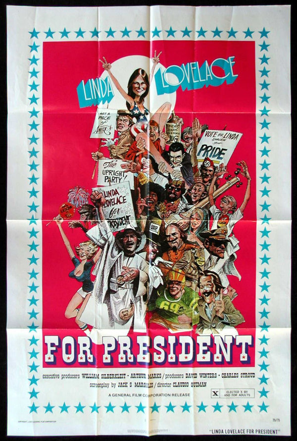 Original Linda Lovelace for President movie poster