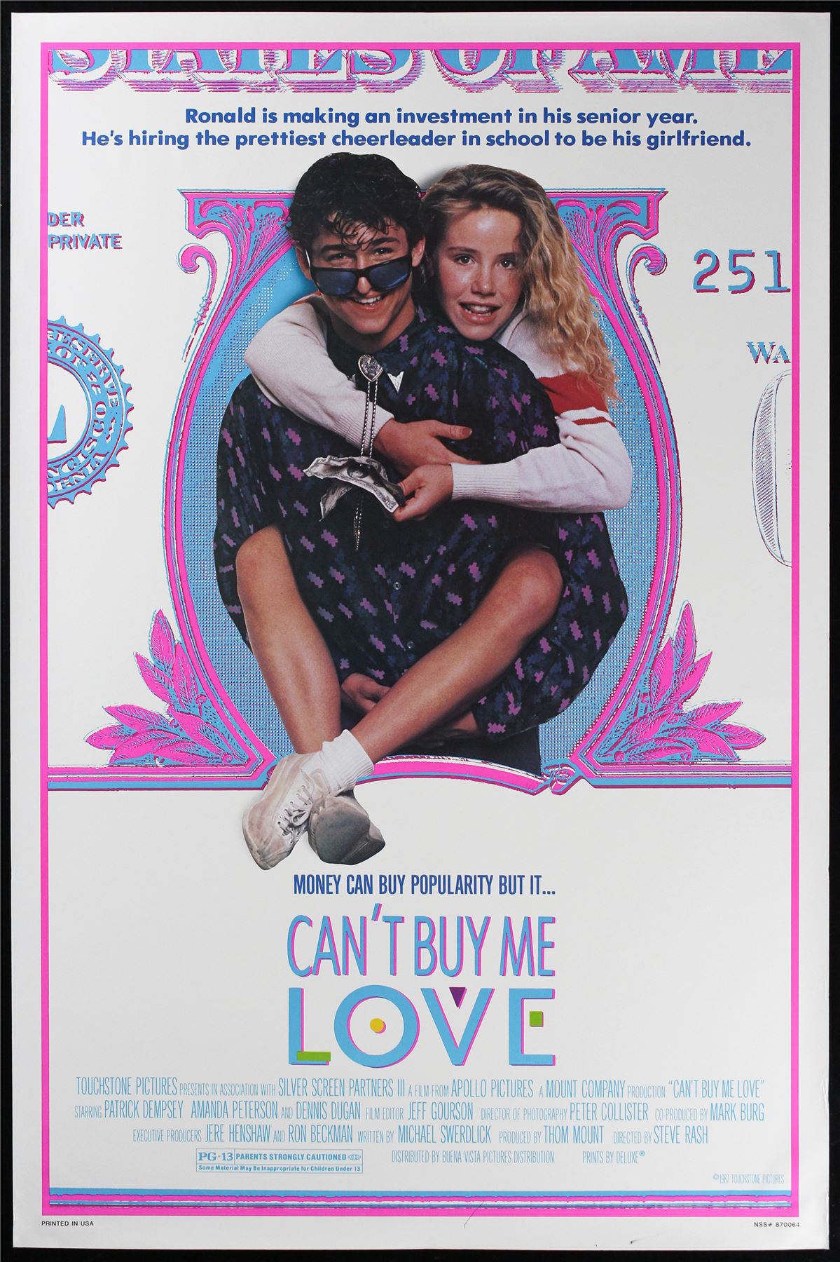 Original Can't Buy Me Love movie poster