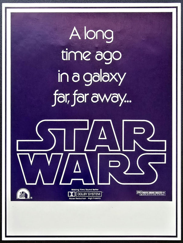 Original Star Wars movie poster