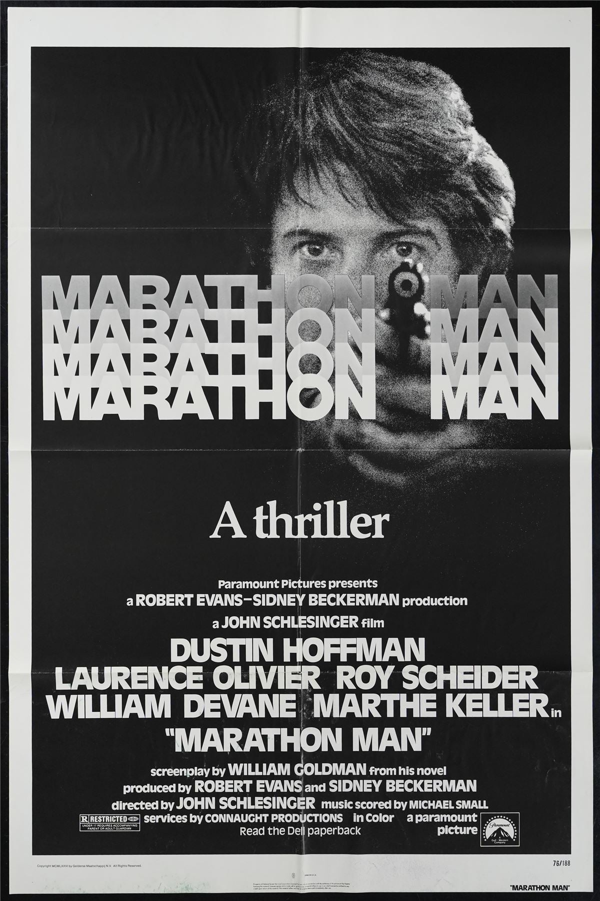 Original Marathon Man movie poster