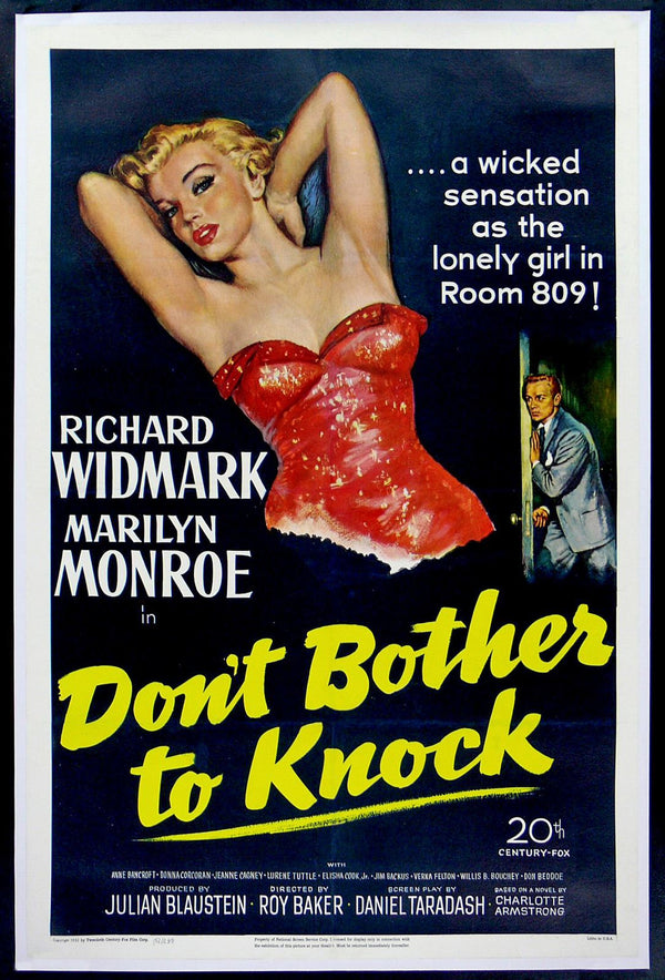 Original Don't Bother to Knock movie poster