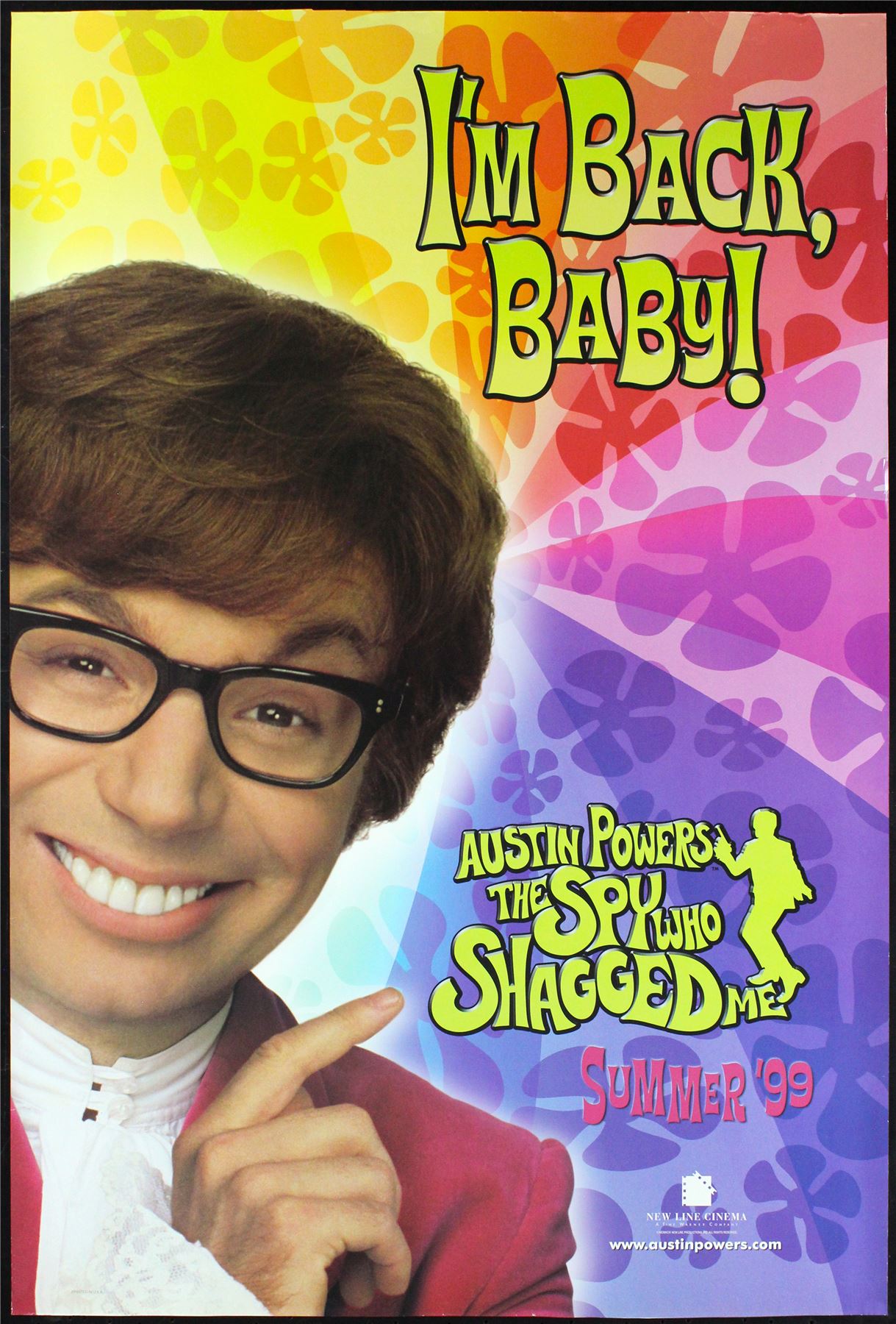 Original Austin Powers The Spy Who Shagged Me movie poster