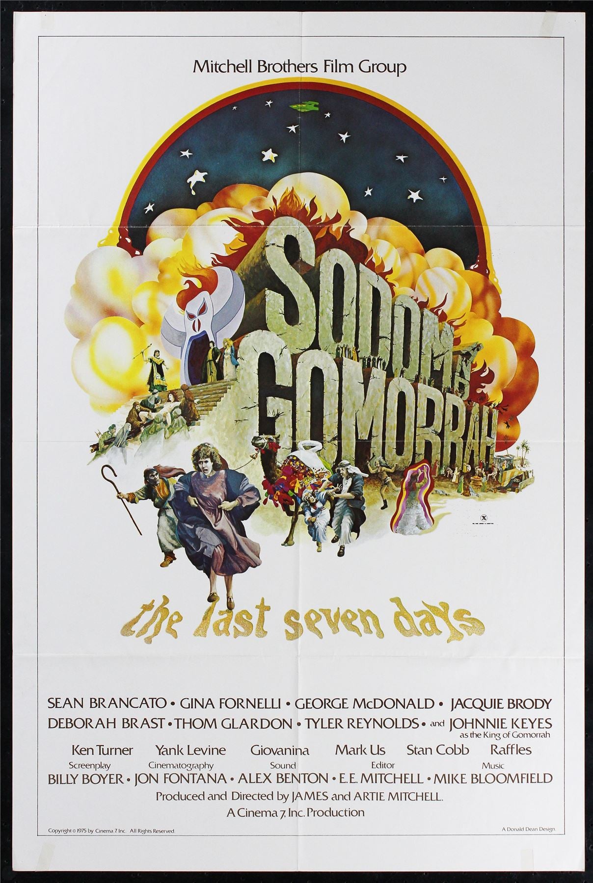 Original Sodom & Gomorrah The Last Seven Days movie poster