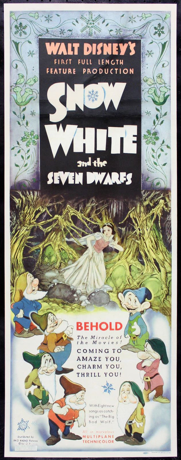 Original Snow White and the Seven Dwarfs movie poster