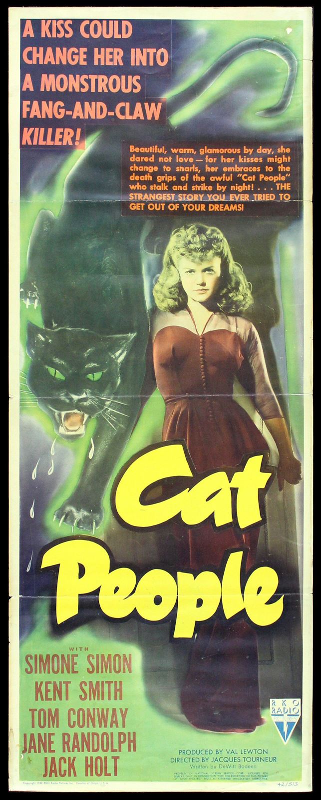 Original Cat People movie poster