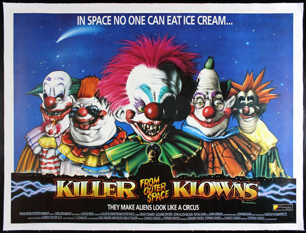 Original Killer Klowns from Outer Space movie poster
