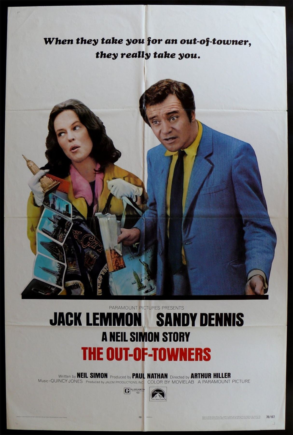 Original The Out-of-Towners movie poster