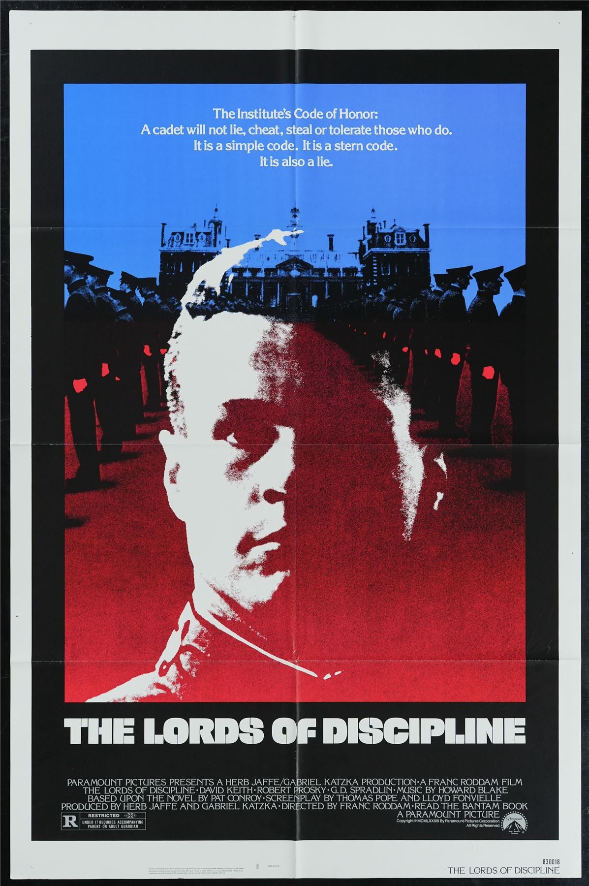 Original The Lords of Discipline movie poster