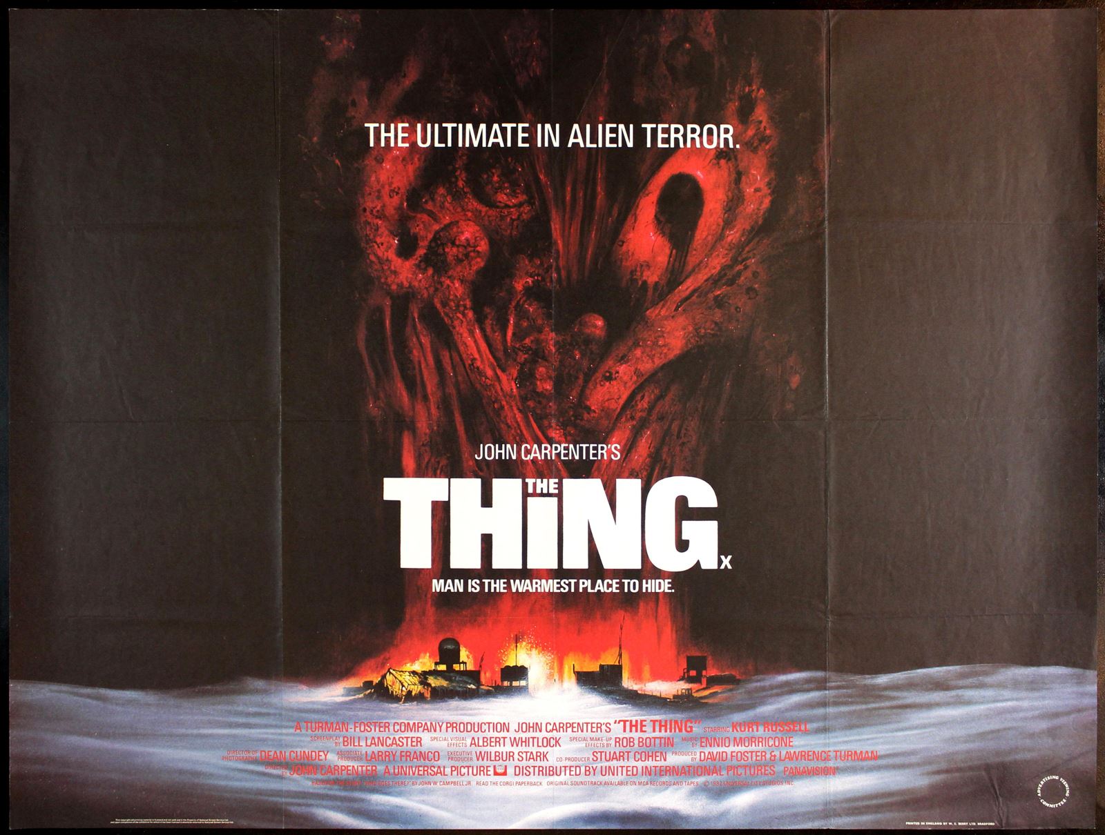 Original The Thing movie poster