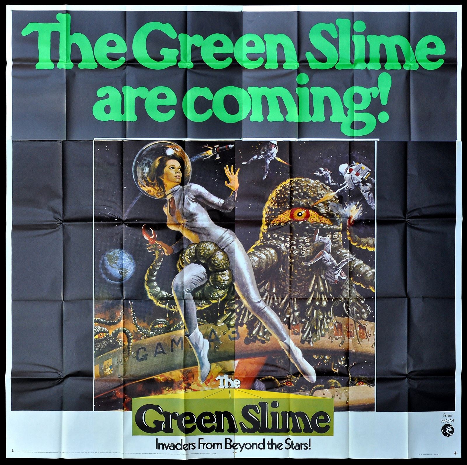 Original The Green Slime movie poster