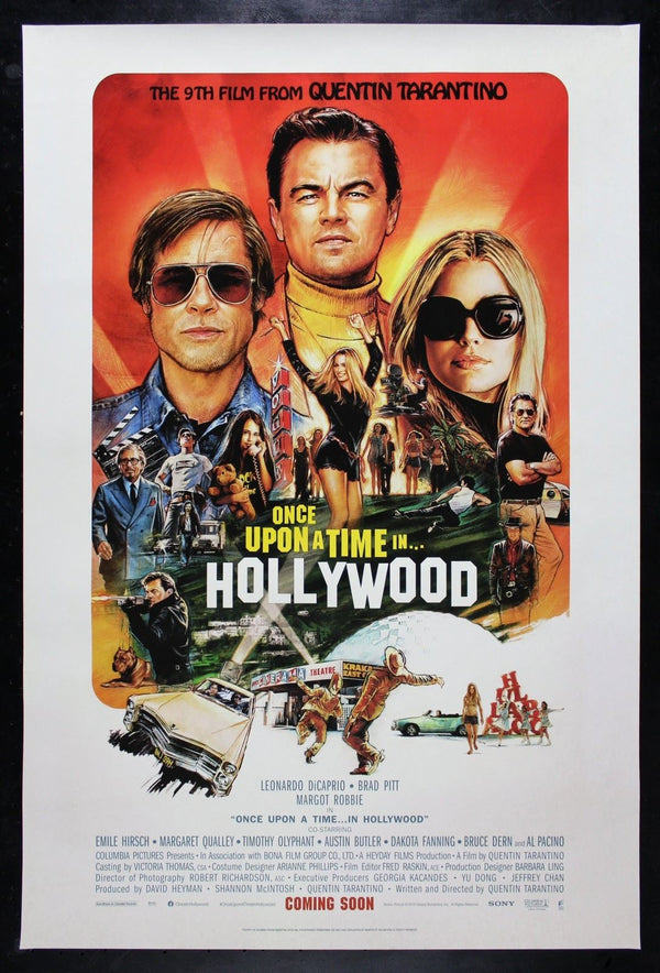 Original Once Upon a Time in Hollywood movie poster