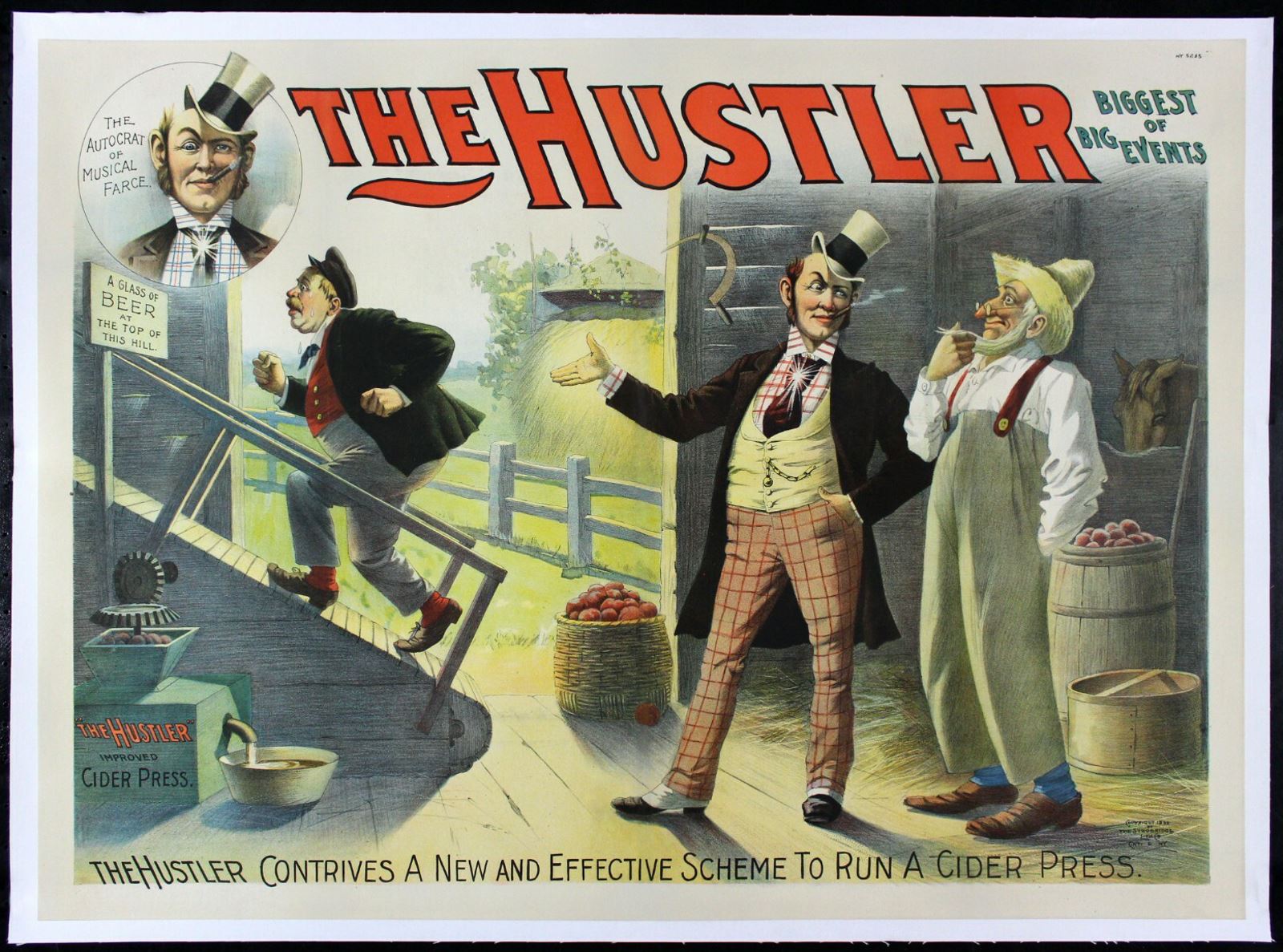 Original The Hustler movie poster