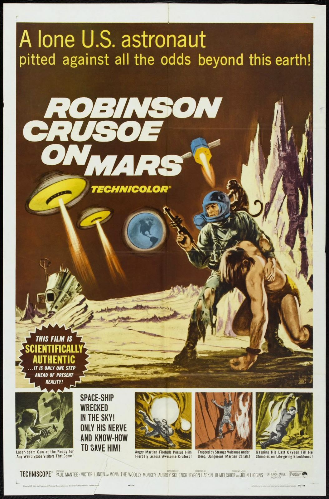Original Robinson Crusoe on Mars movie poster