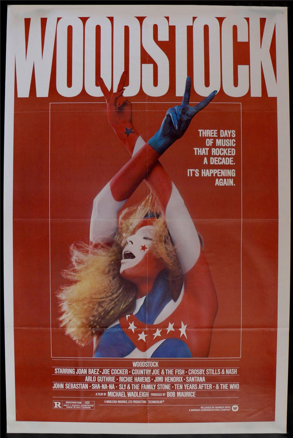 Original Woodstock movie poster