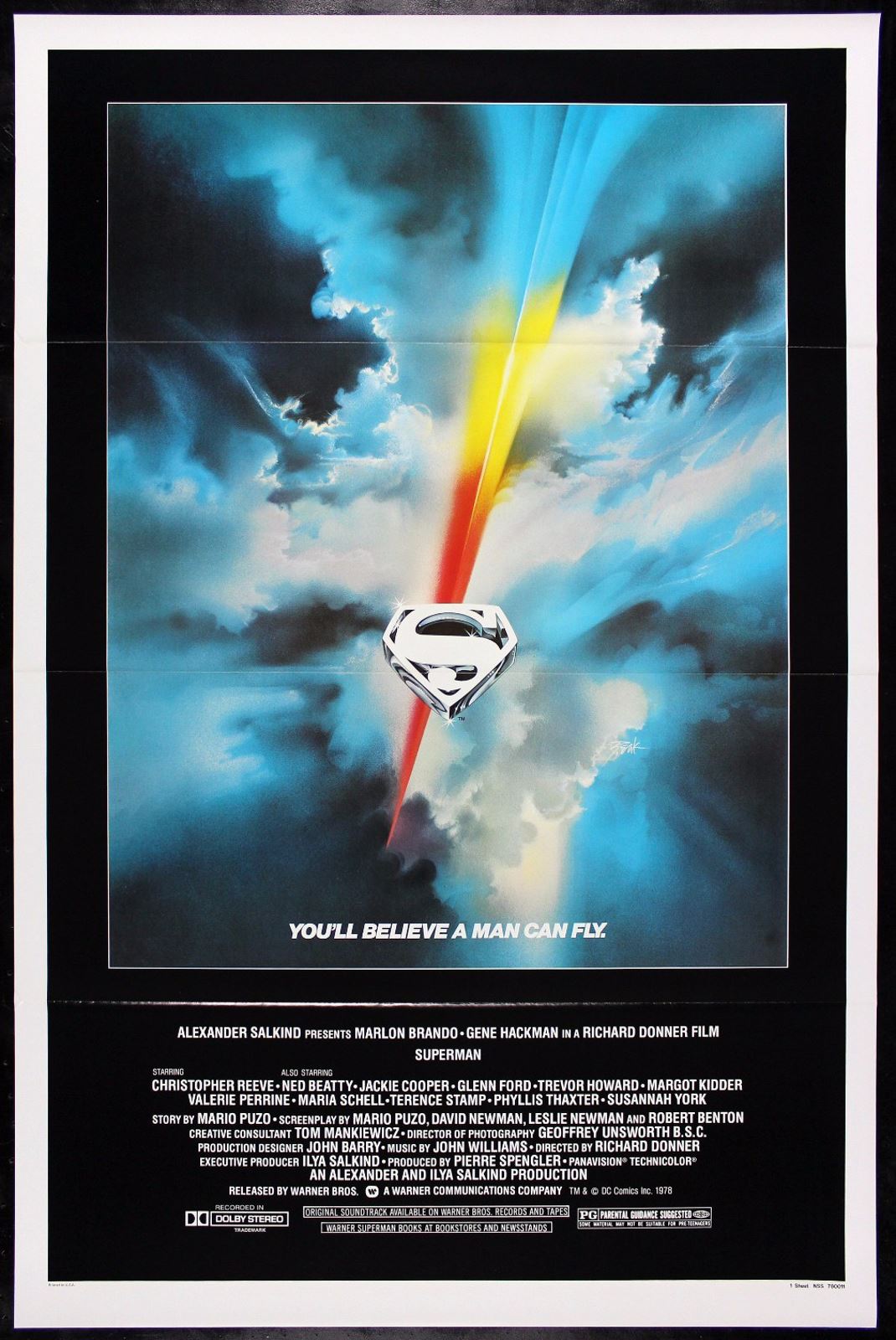 Original Superman movie poster