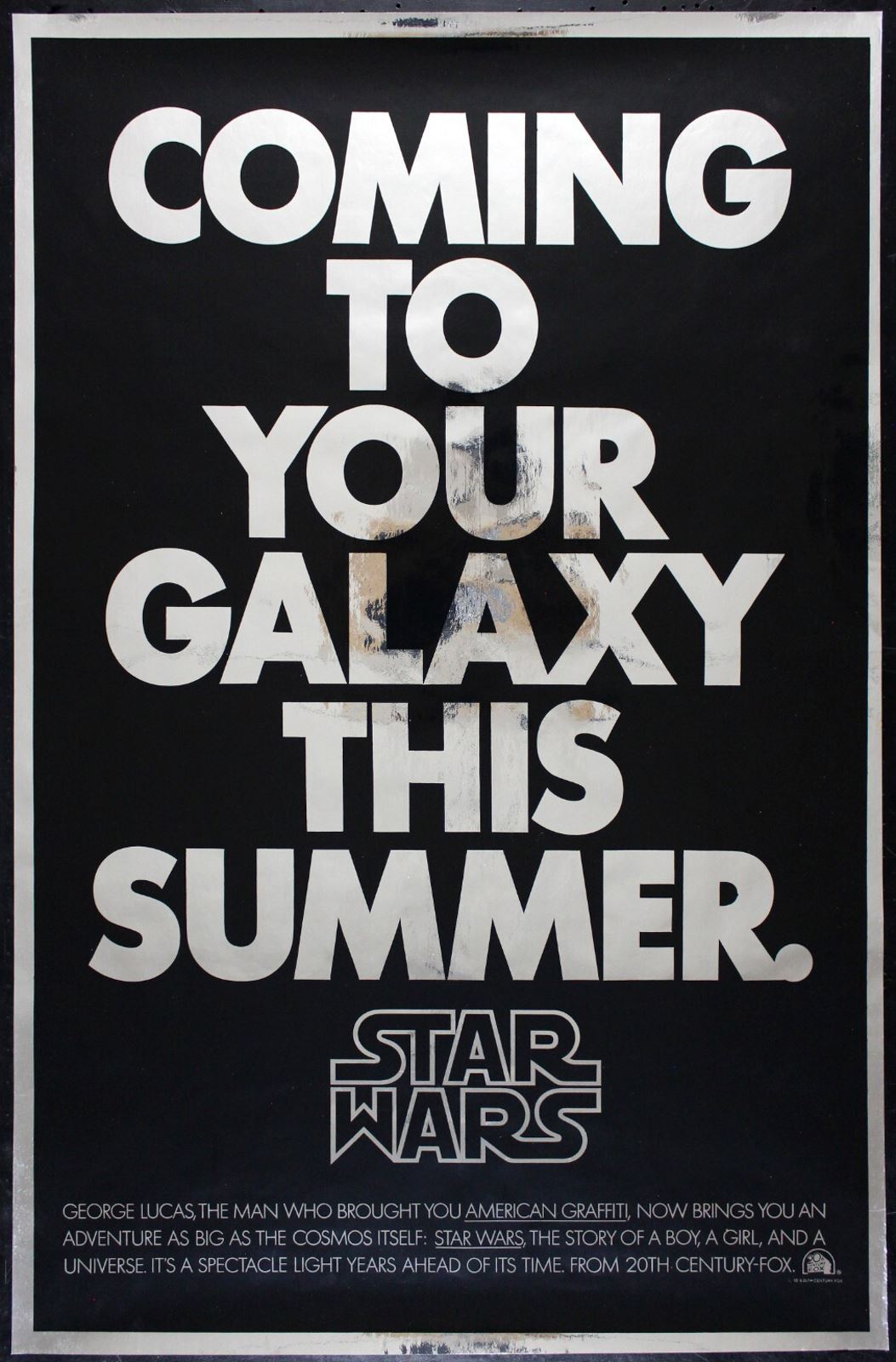 Original Star Wars movie poster