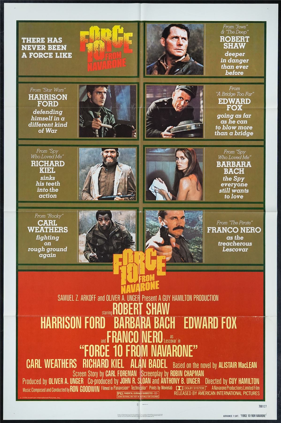Original Force 10 from Navarone movie poster