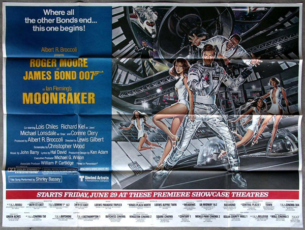 Original Moonraker movie poster