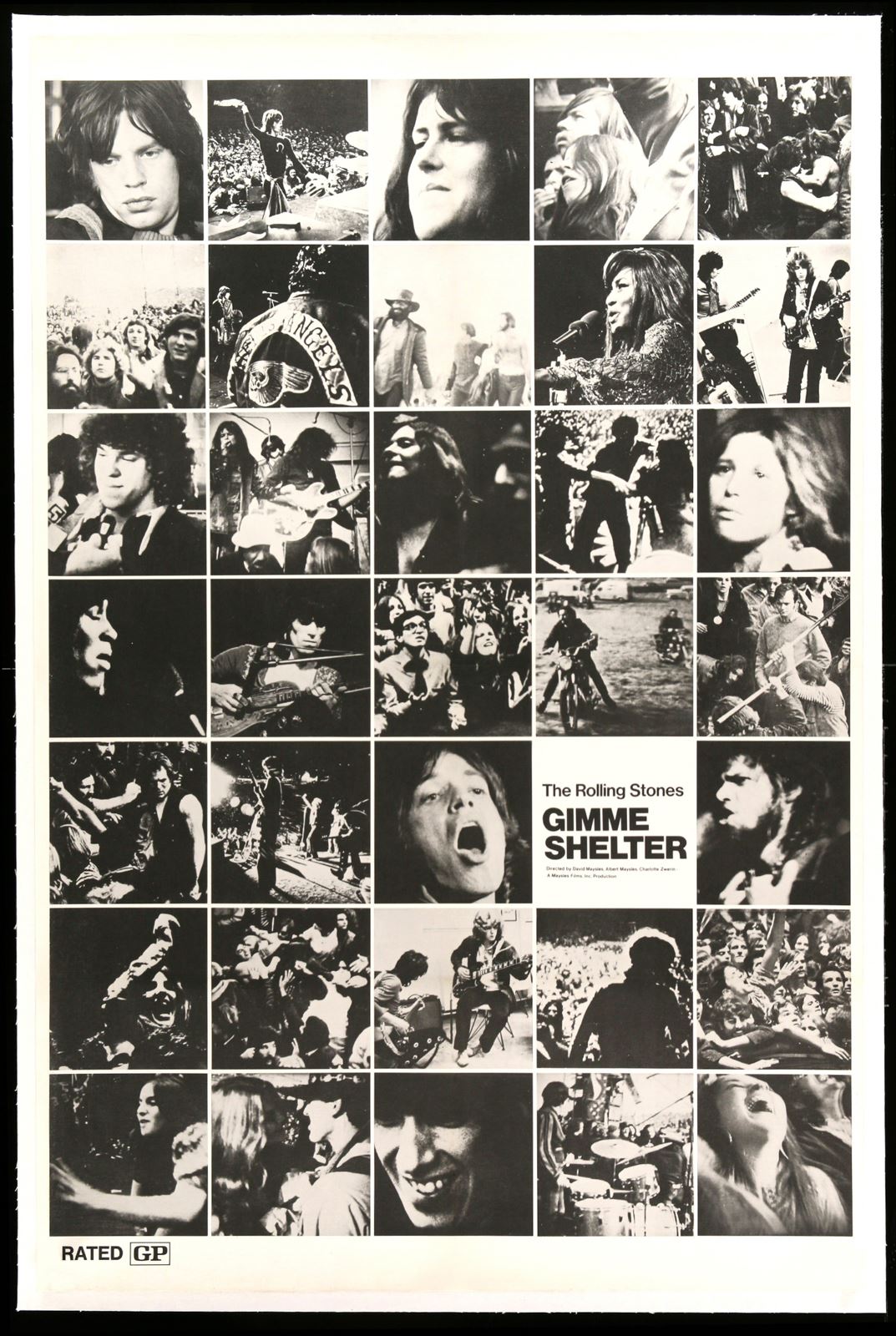 Original Gimme Shelter movie poster