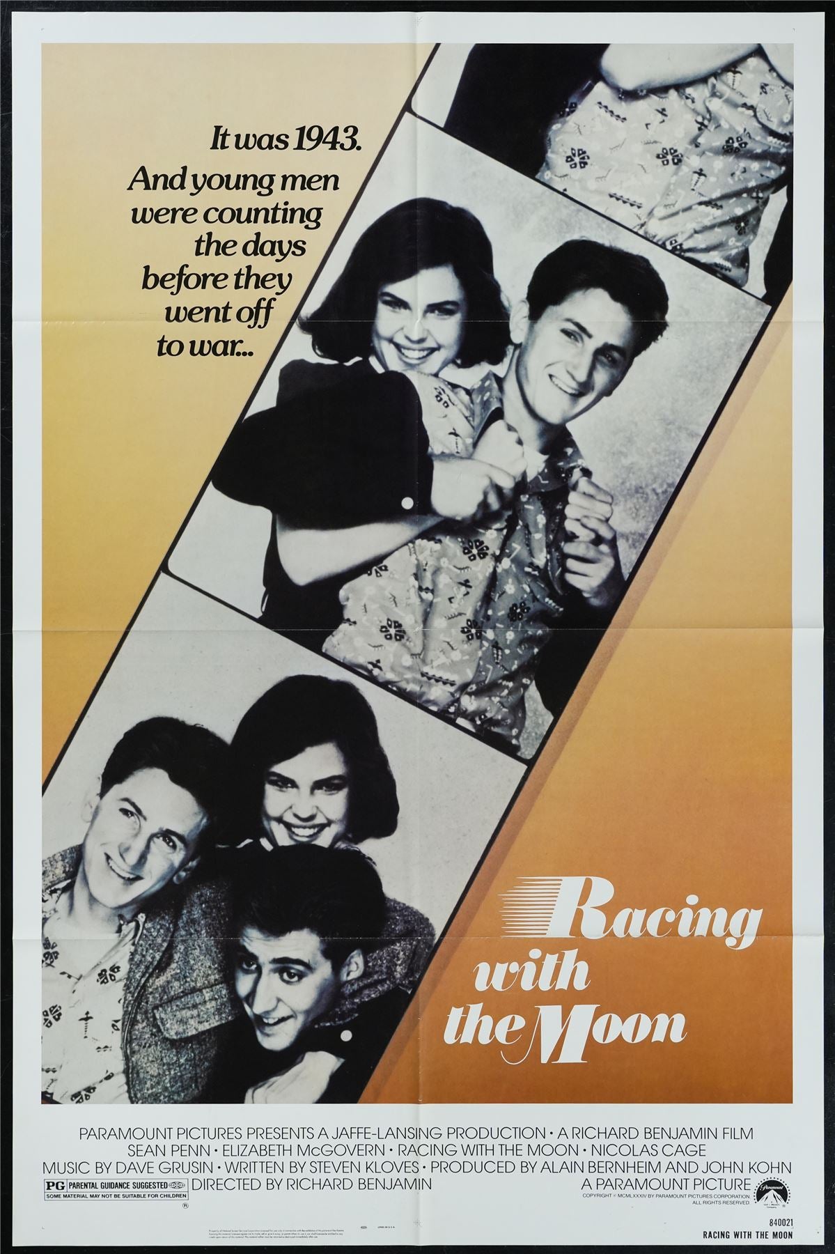 Original Racing with the Moon movie poster