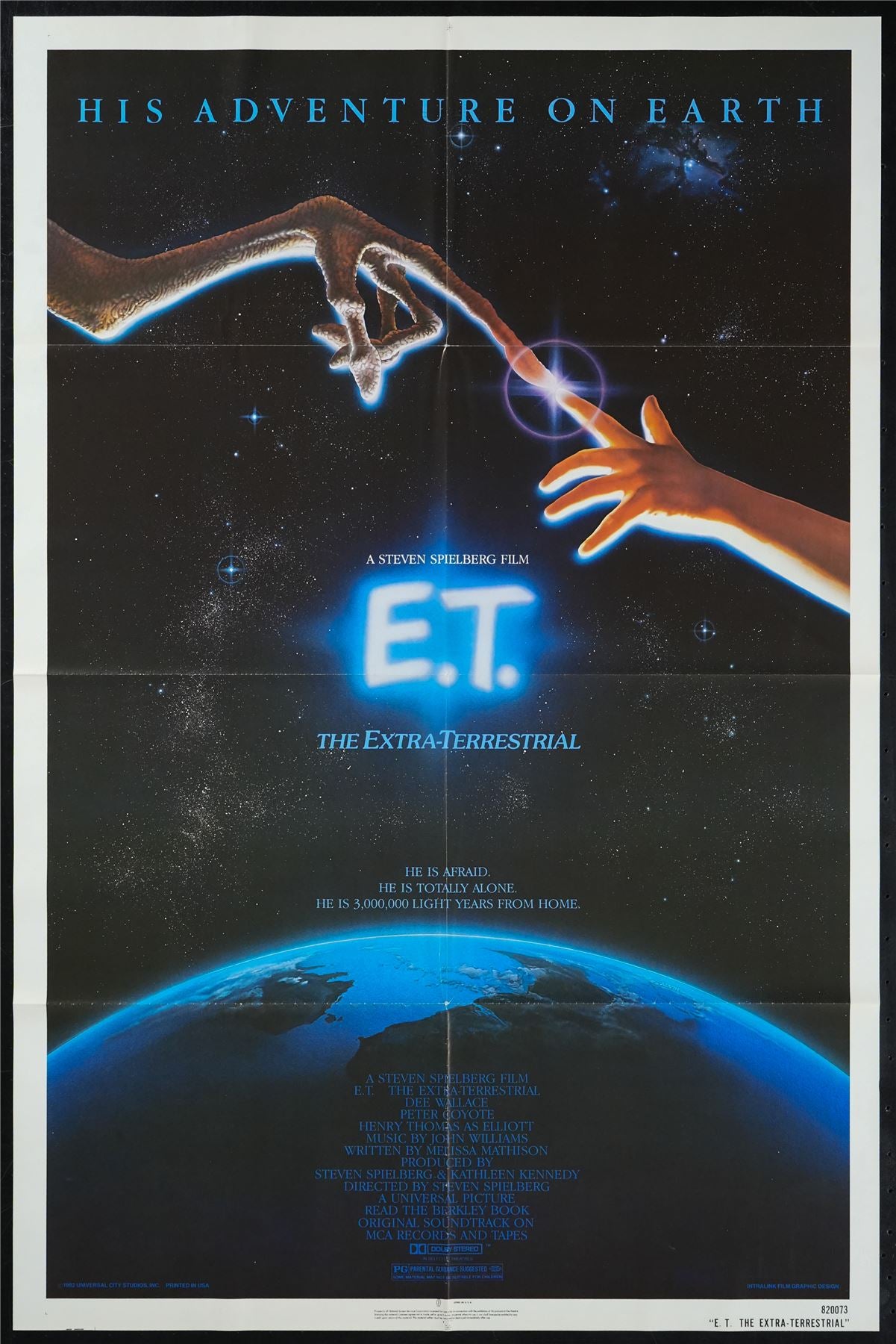 Original E.T. the Extra-Terrestrial movie poster