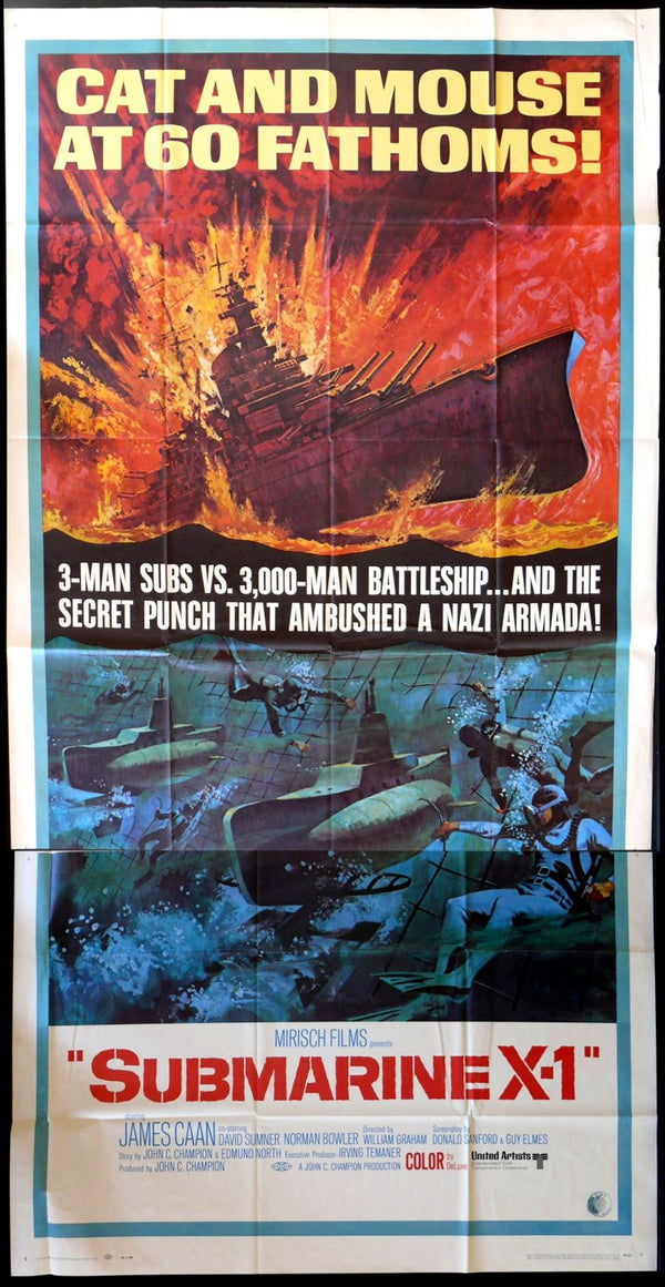 Original Submarine X-1 movie poster