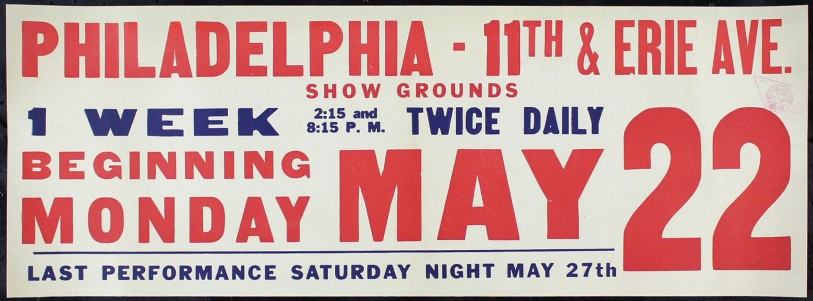 Original RINGLING BROS BARNUM BAILEY movie poster