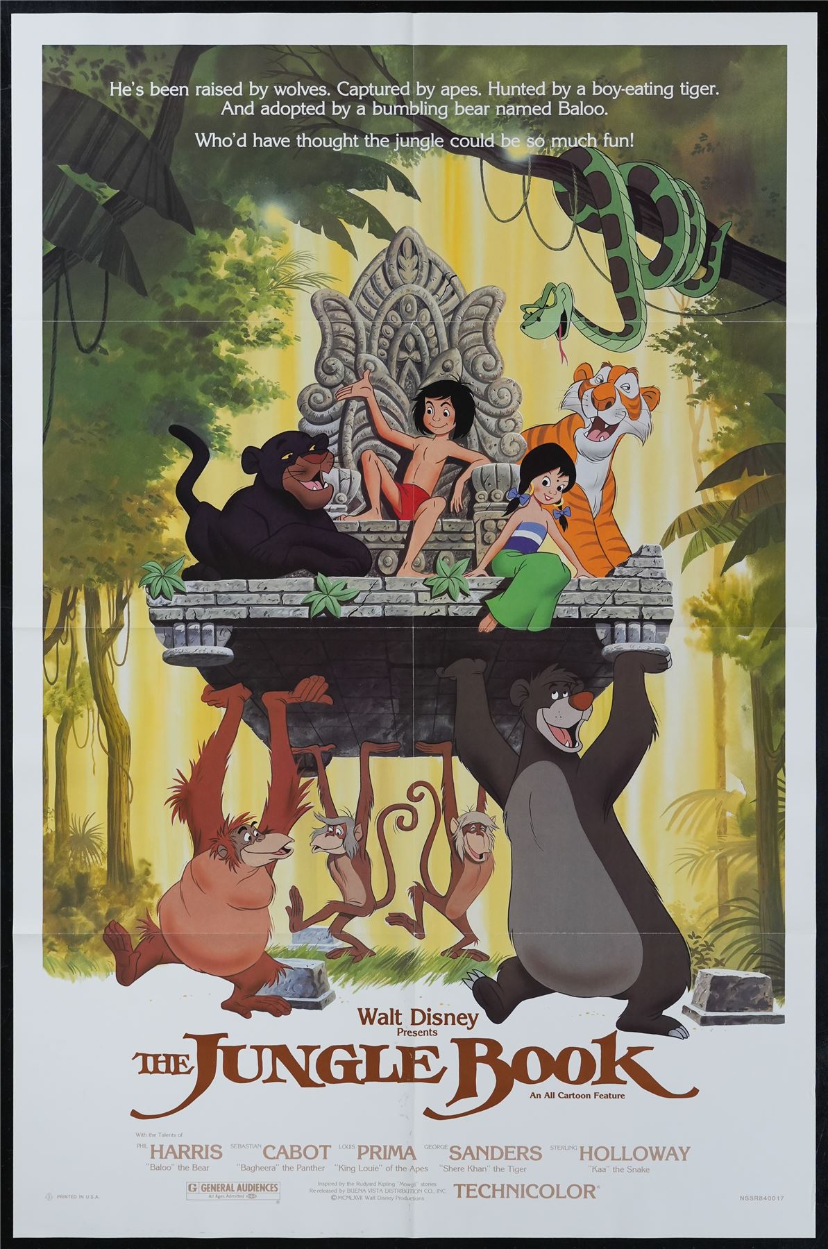 Original The Jungle Book movie poster
