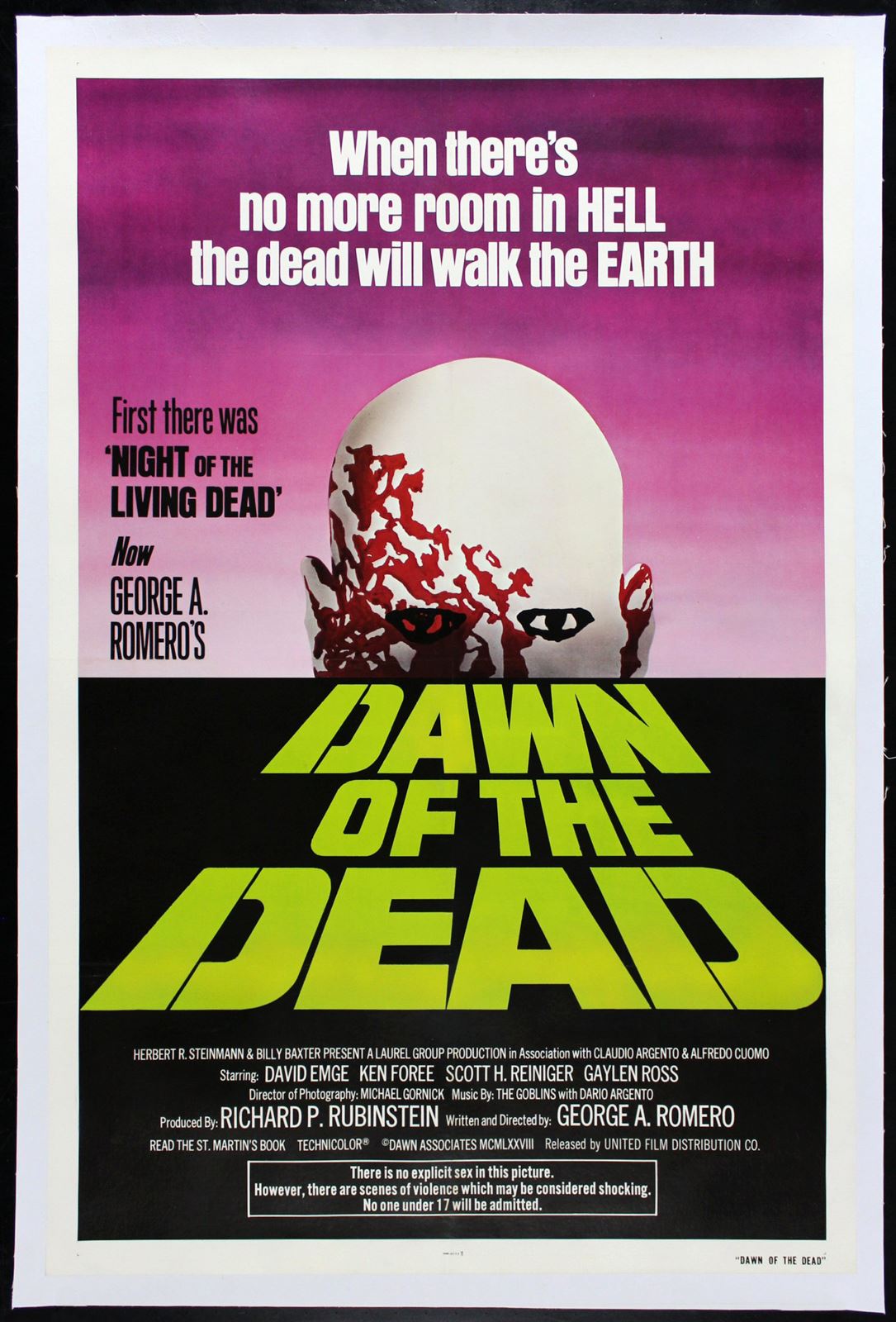 Original Dawn of the Dead movie poster