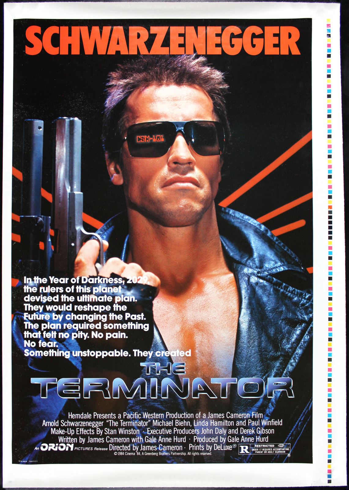 Original The Terminator movie poster