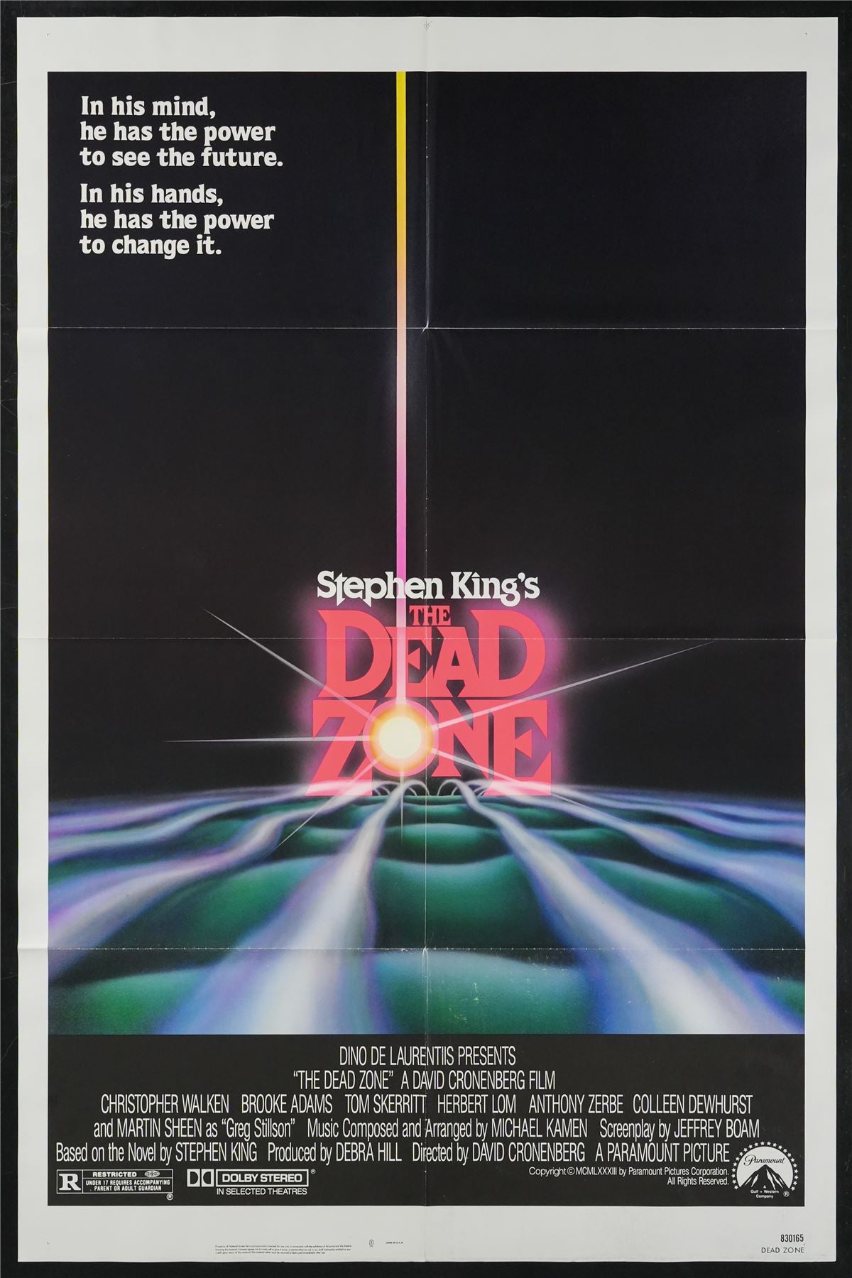 Original The Dead Zone movie poster
